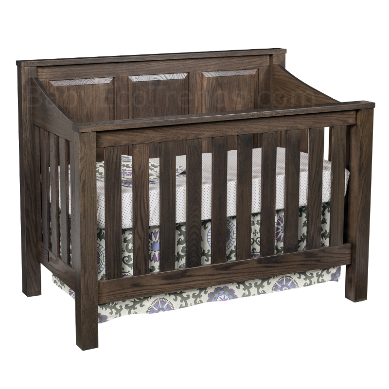 z 10-20-20 Amish 4 in 1 Convertible Baby Crib - Mission Panel - NO LONGER AVAILABLE
